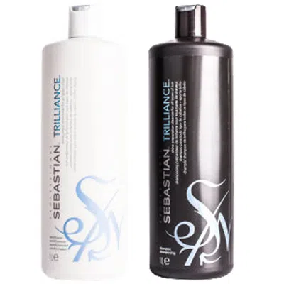 Sebastian Professional Trilliance Shampoo And Conditioner (2 X 1000ml) In White