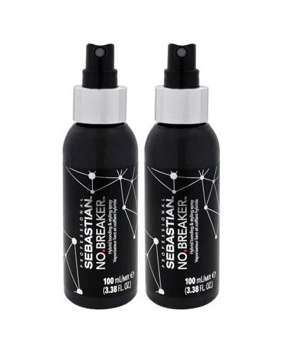 Sebastian Unisex 3.3oz No Breaker Leave-in Bonding Spray - Pack Of 2 In Black