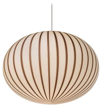 Pre-owned Sebastian Wrong 'filigrana' S3 Ellipse Lamp In Black And Opal Blown Glass For Established & Sons