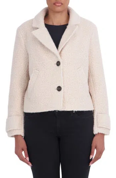 Sebby Boucle Crop Jacket In Neutral