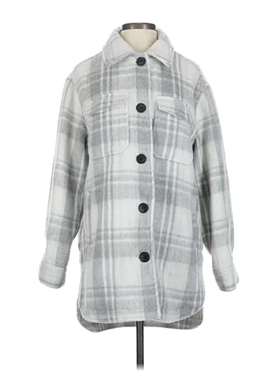 Pre-owned Sebby Coat In Gray