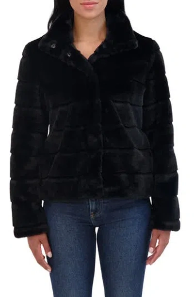 Sebby Faux Fur Jacket In Black