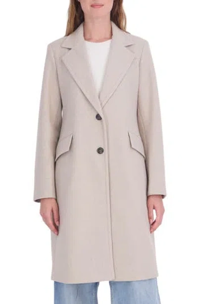 Sebby Faux Wool Walking Coat In Neutral