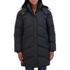 Sebby Quilted Hooded Puffer Jacket In Black