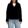 Sebby Short Faux Fur Jacket In Black