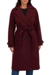Sebby Wool Oversize Trench Coat In Brown
