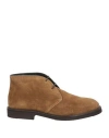 Seboy's Man Ankle Boots Camel Size 8.5 Leather In Beige