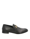 Seboy's Man Loafers Black Size 8 Leather In Black
