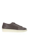 Seboy's Man Sneakers Dark Brown Size 12 Leather