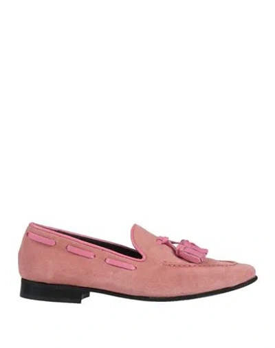 Seboy's Woman Loafers Antique Rose Size 8 Leather In Pink