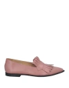 Seboy's Woman Loafers Antique Rose Size 8.5 Leather In Pink