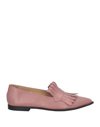 Seboy's Woman Loafers Antique Rose Size 8.5 Leather In Pink