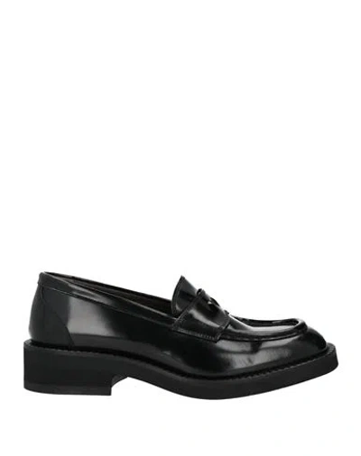 Seboy's Woman Loafers Black Size 6 Leather