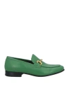 Seboy's Woman Loafers Green Size 7.5 Leather