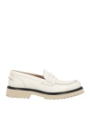 Seboy's Woman Loafers Ivory Size 6 Leather