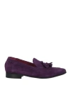Seboy's Woman Loafers Purple Size 10 Leather