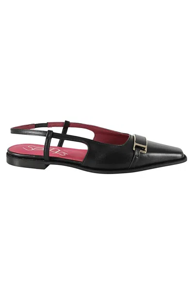 Seboy's Louis Flat Shoes In Black