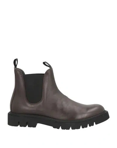 Seboy's Man Ankle Boots Dark Brown Size 9 Leather