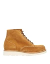 Seboy's Man Ankle Boots Tan Size 9 Leather In Animal Print