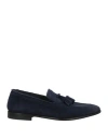 Seboy's Man Loafers Midnight Blue Size 9 Leather In Blue