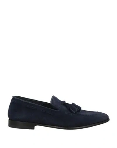 Seboy's Man Loafers Midnight Blue Size 9 Leather
