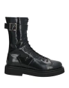 Seboy's Woman Ankle Boots Black Size 8 Leather In Black