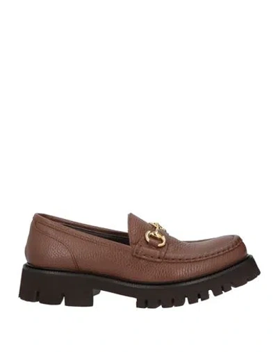 Seboy's Woman Loafers Brown Size 7 Soft Leather