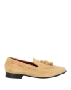 Seboy's Woman Loafers Sand Size 6 Leather In Brown