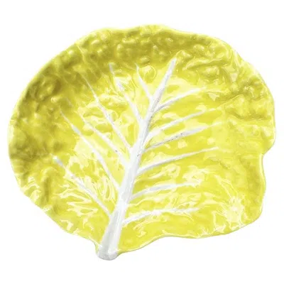 Pre-owned Secla Yellow Hollywood Regency Ceramic Cabbage Ware Side Plate -  Portugal