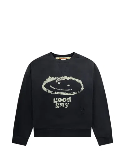 Secnd Slf Graphic-print Sweatshirt In Black