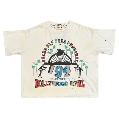 Pre-owned Secnd Slf Hollywood Bowl Torque Tee 'white' | Men's Size Xxl