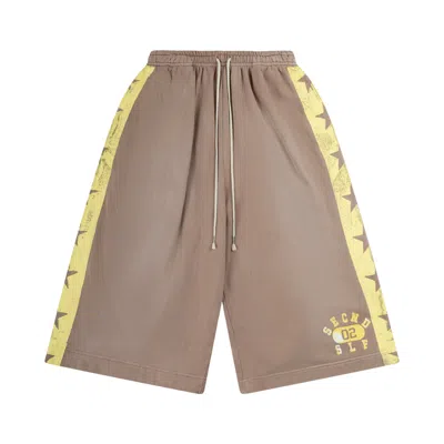 Pre-owned Secnd Slf Jumbo Practice Short 'brown' | Men's Size M