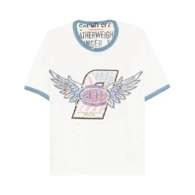 Pre-owned Secnd Slf National Champ Ringer Tee 'white' | Men's Size S