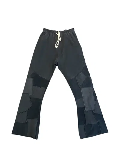 Secnd Slf Patchwork Track Pants In Gray