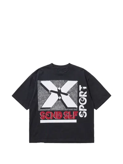 Secnd Slf X-treme Sport Graphic-print T-shirt In Black