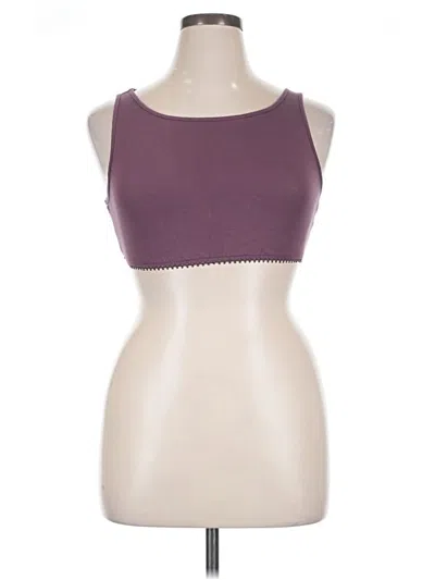 Pre-owned Second Base Sports Bra In Purple