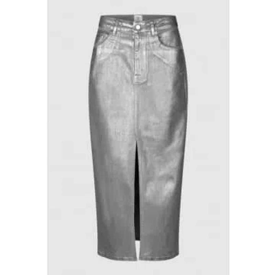 Second Female Aspect Skirt In Metallic