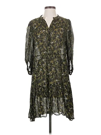 Pre-owned Second Female Casual Dress In Green