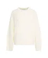 Second Female Floral Embroidered Relaxed-fit Knit Sweater In White