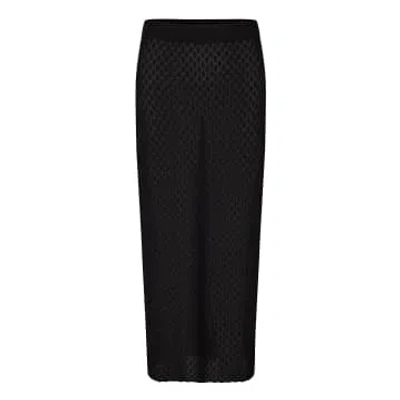 Second Female Gilly Knit Skirt In Black