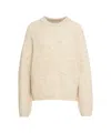 Second Female Heathered Knit Sweater With Ribbed Detailing In Multi