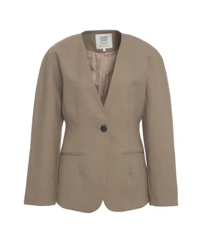 Second Female Level Up' Blazer In Brown