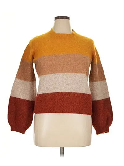 Pre-owned Second Female Pullover Sweater In Brown