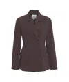 Second Female Structured Single-button Blazer In Rich Brown In Brown