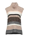 Second Female Woman Turtleneck Camel Size L Acrylic, Alpaca Wool, Wool, Polyamide In Beige