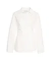 Second Female Wrap-style White Blouse With Side Tie Detail In White