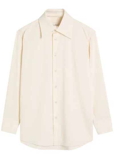 Second / Layer Second Layer 70's Dress Shirt Stretch-twill Shirt In White