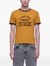 Second / Layer Second Layer A Love That Lingers Cotton Ringer T-shirt In Orange