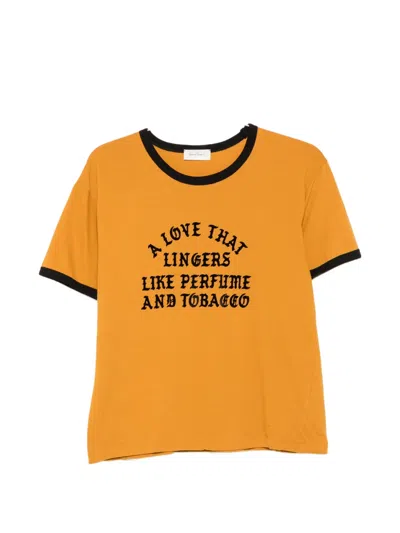 Second / Layer A Love That Lingers T-shirt In Yellow