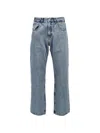 Second / Layer Big Papi Logo-patch Jeans In Blue